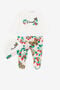 JU Completo con stampe farfalle e fragole JU Completo con stampe farfalle e fragole Bianco QJT837-JV025
