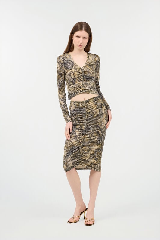 JC Skirt With Python Print JC Skirt With Python Print CORTECCIA UFT107-UF158