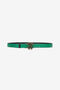 RC Green Logo Belt With Mirror Snake Monogram BLACK/GREEN QOC00C-PZO33