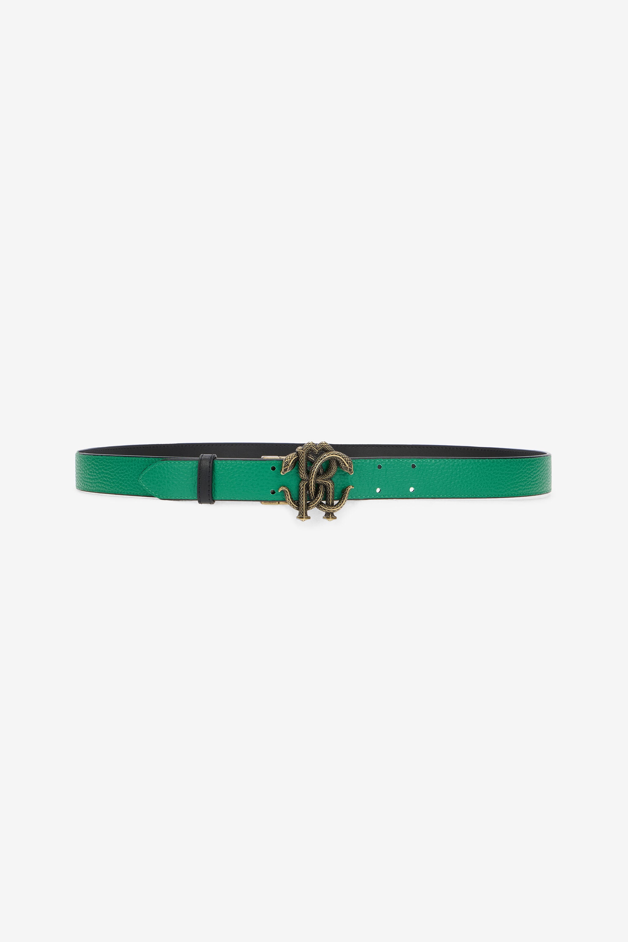 RC Green Logo Belt With Mirror Snake Monogram RC Green Logo Belt With Mirror Snake Monogram BLACK/GREEN QOC00C-PZO33