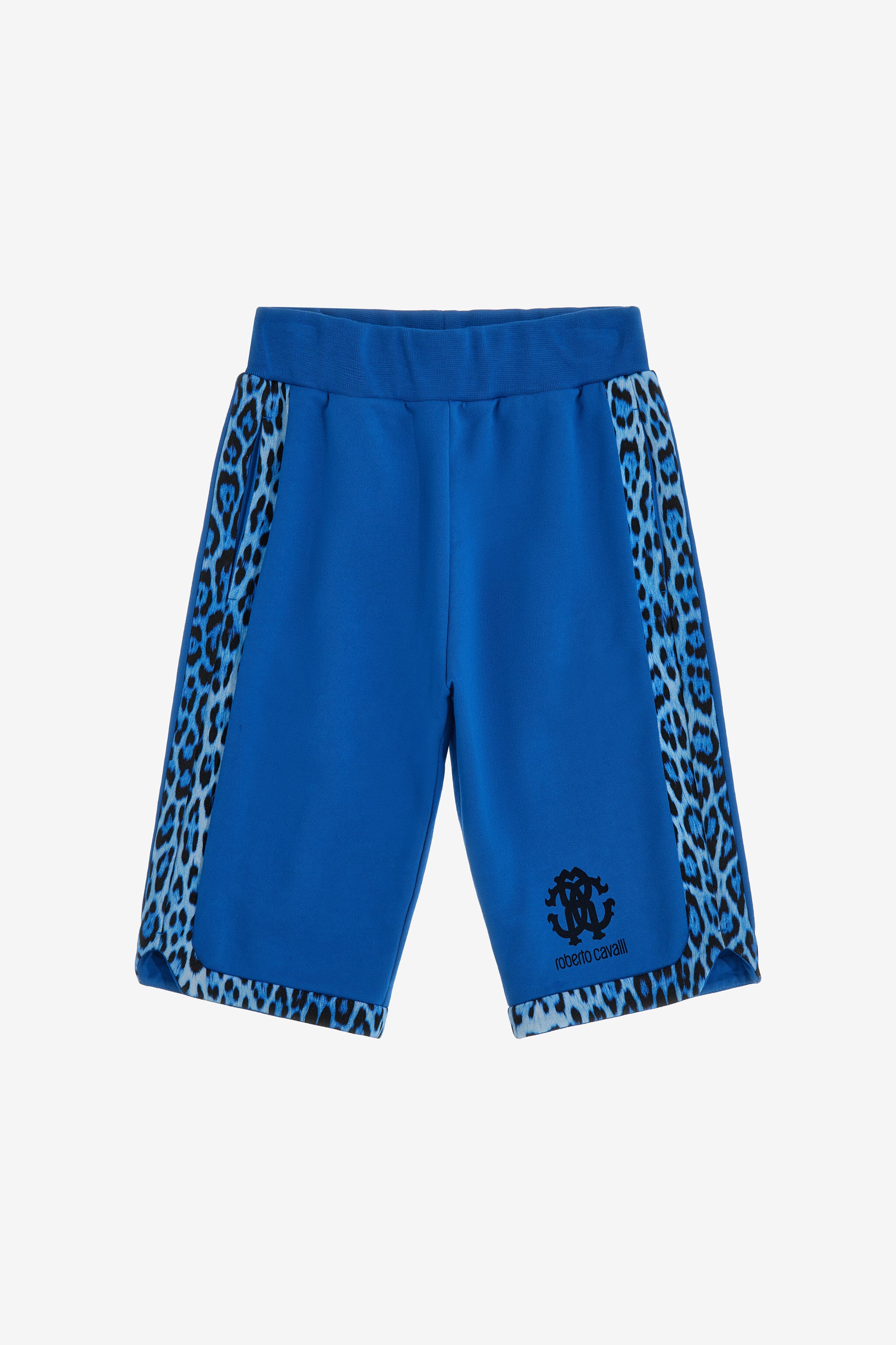 JU Blue Leopard Shorts JU Blue Leopard Shorts Blue SJT233-CF050