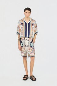 JC Hemd mit Tropical Garden-Print OFF WHITE WFM008-WF156