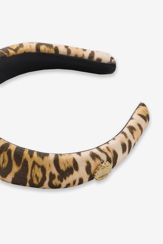 JU Headband With Jaguar Skin Print JU Headband With Jaguar Skin Print Light Brown UJI00C-JFO52