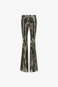 RC Pantaloni Effetto Coccodrillo Argento TKP201-PN003