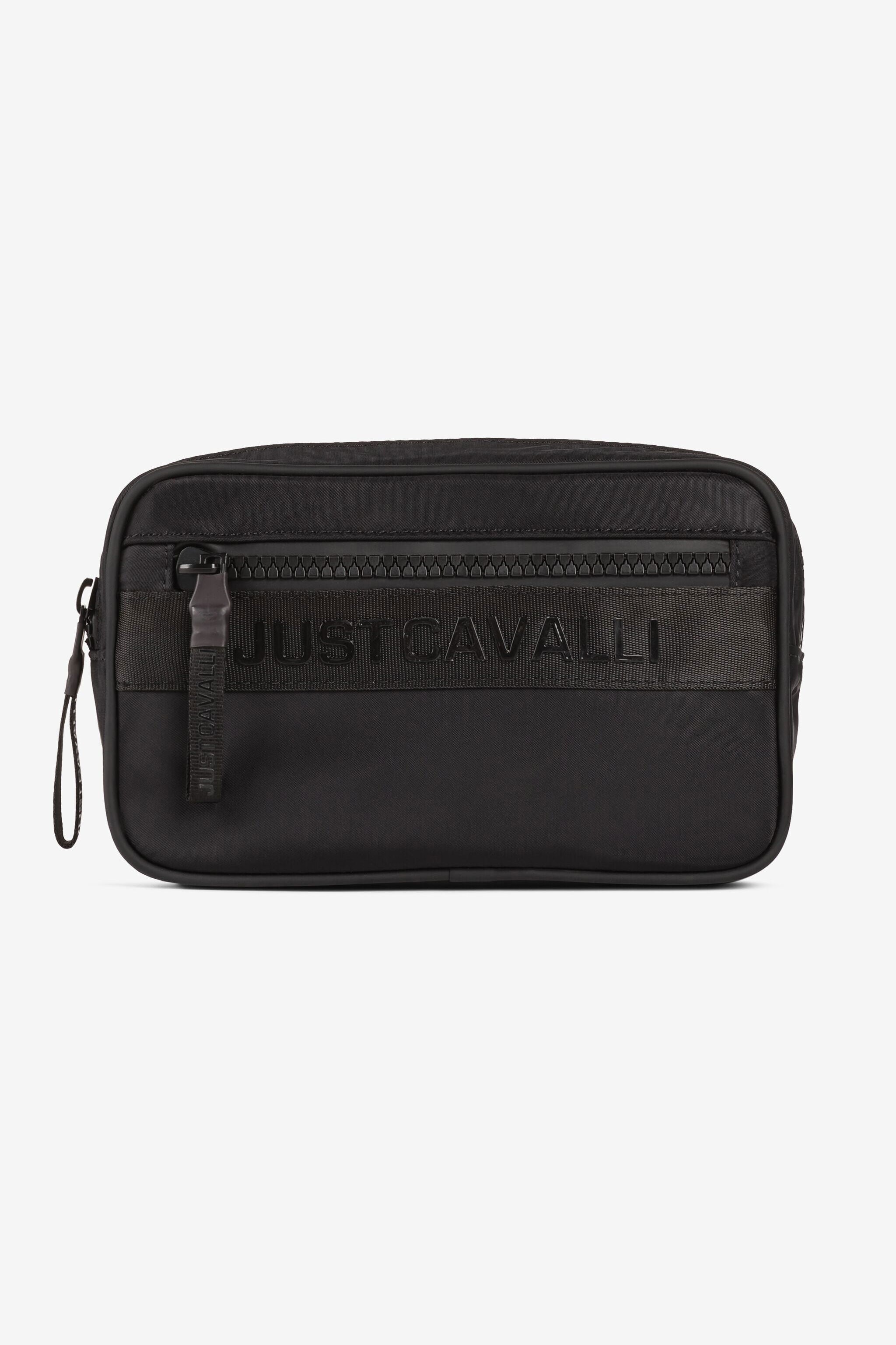 JC Just Cavalli Logo-Appliqué Belt Bag JC Just Cavalli Logo-Appliqué Belt Bag BLACK Q62343-Q1246
