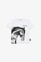 JU T-Shirt Con Cavallo E Logo JU T-Shirt Con Cavallo E Logo Bianco TJT60S-JD001
