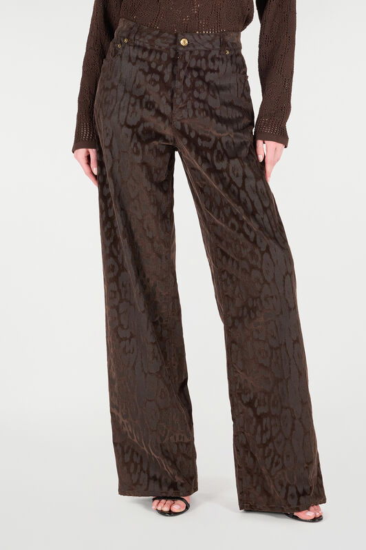 RC Pantaloni In Velluto A Costine Jaguar Skin Marrone VKT207-VL076