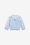 JU Sweatshirt With RC Monogram And Lace JU Sweatshirt With RC Monogram And Lace Light blue UJT660-CF050
