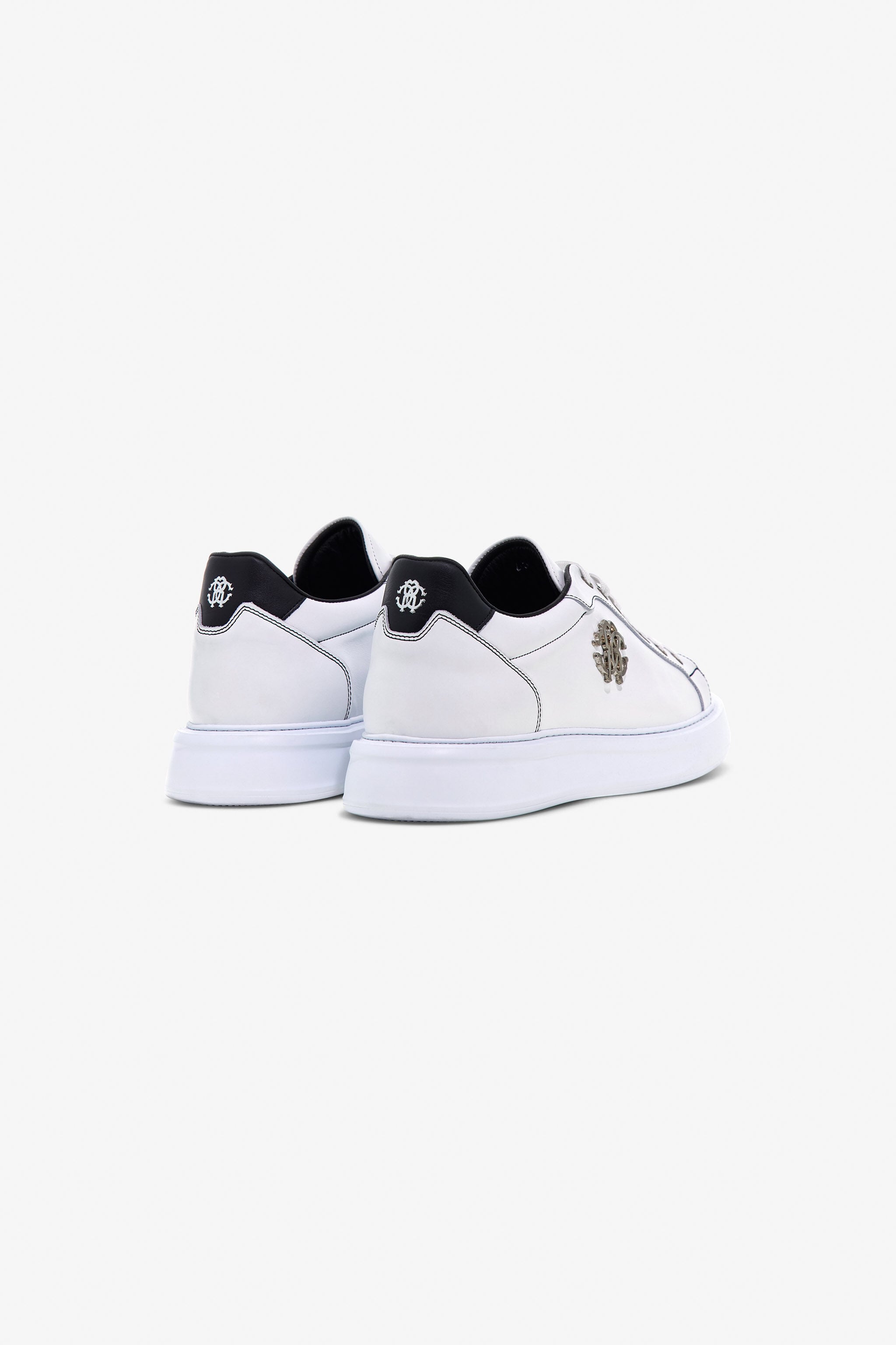RC Leather Sneakers with Logo WHITE/BLACK OOS00C-PZ085