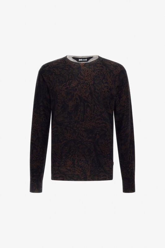 JC Just Cavalli crew neck sweater JC Just Cavalli crew neck sweater Black TFM004-TF024