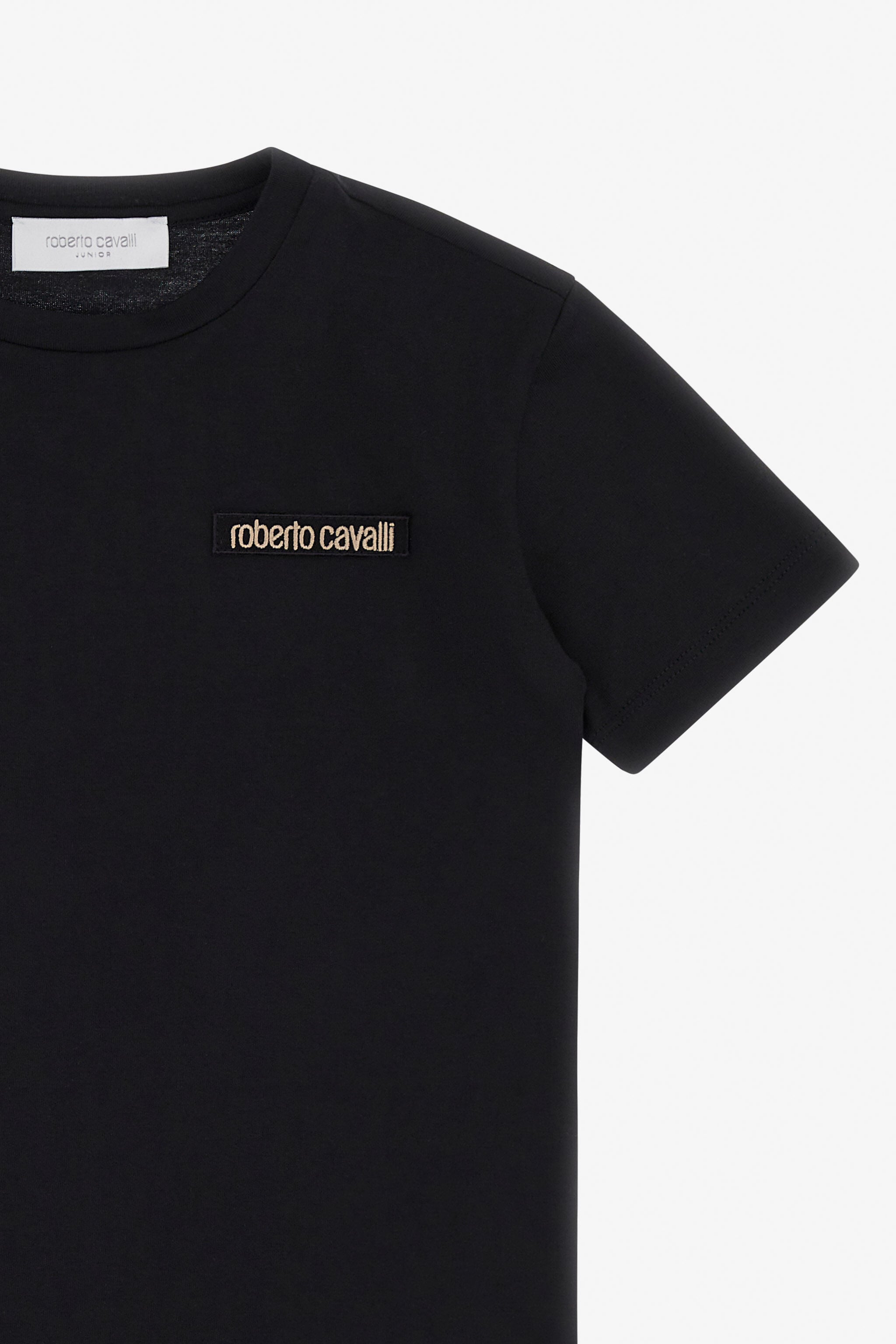 JU T-Shirt With Logo And RC Monogram JU T-Shirt With Logo And RC Monogram Black TJT60J-JD001