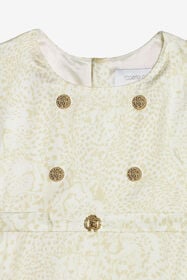 JU Dress With Cheetahs And Cheetah Skin IVORY UJT10J-6DO35