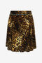 RC Leopard print velvet skirt RC Leopard print velvet skirt Dark brown RKR303-FY058