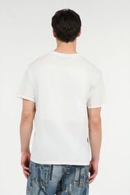 JC T-Shirt Mit Monogramm JC Und Nähten In Einer Kontrastfarbe WHITE UFT037-UF057