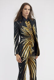 RC Ray Of Gold Print Silk Jacket RC Ray Of Gold Print Silk Jacket Gold RWT405-4QI12
