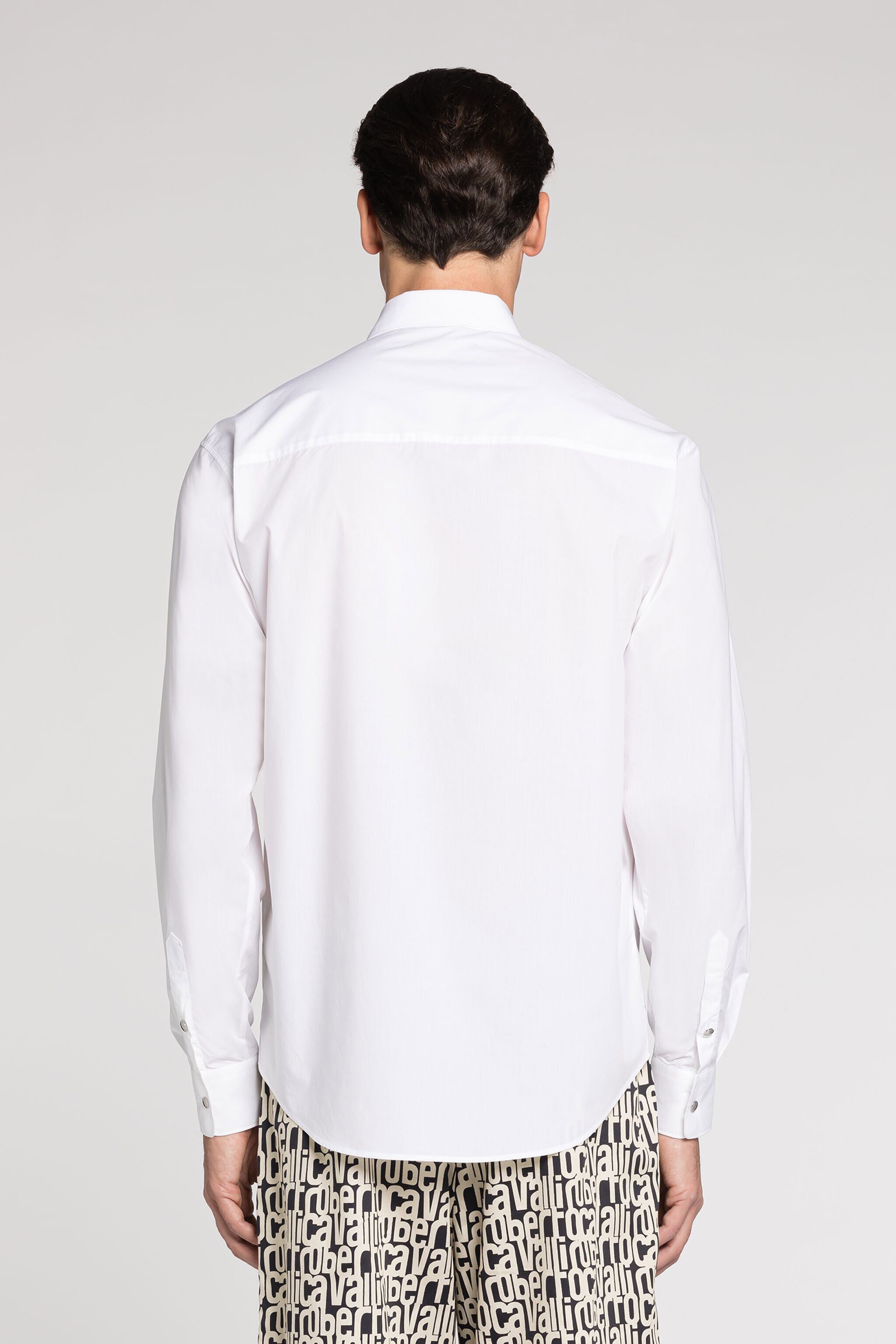 RC Embroidered-logo cotton shirt RC Embroidered-logo cotton shirt White RRT710-CH061