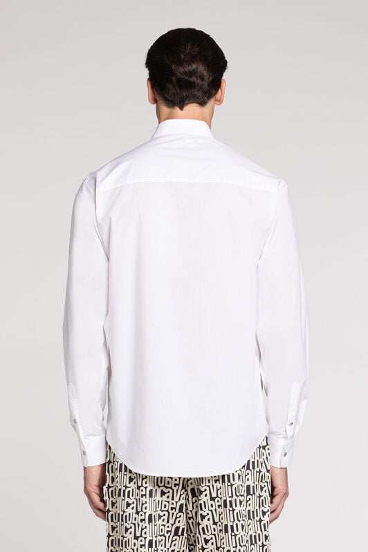 RC Embroidered-logo cotton shirt RC Embroidered-logo cotton shirt White RRT710-CH061