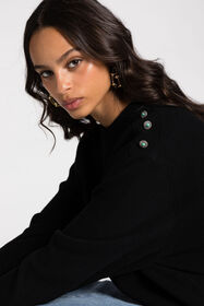 RC Stud-embellished crew-neck jumper Black RKM602-MQ001
