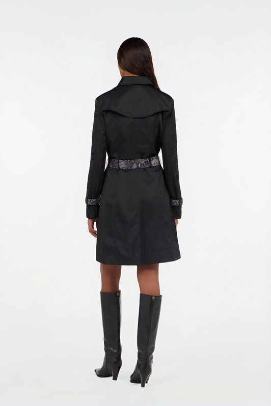 RC Trench Negro Con Mirror Snake Monogram BLACK QOT40B-4G002