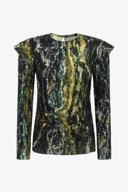 RC Top mit Marble-Print Dunkelgrün TWT600-7NN20
