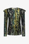 RC Top con stampa Marble RC Top con stampa Marble Verde scuro TWT600-7NN20