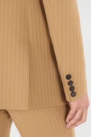 RC Striped Double-Breasted Jacket Light Brown VRT420-GE003