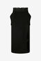 RC Black Midi Skirt With Slit RC Black Midi Skirt With Slit BLACK XWT310-GA099