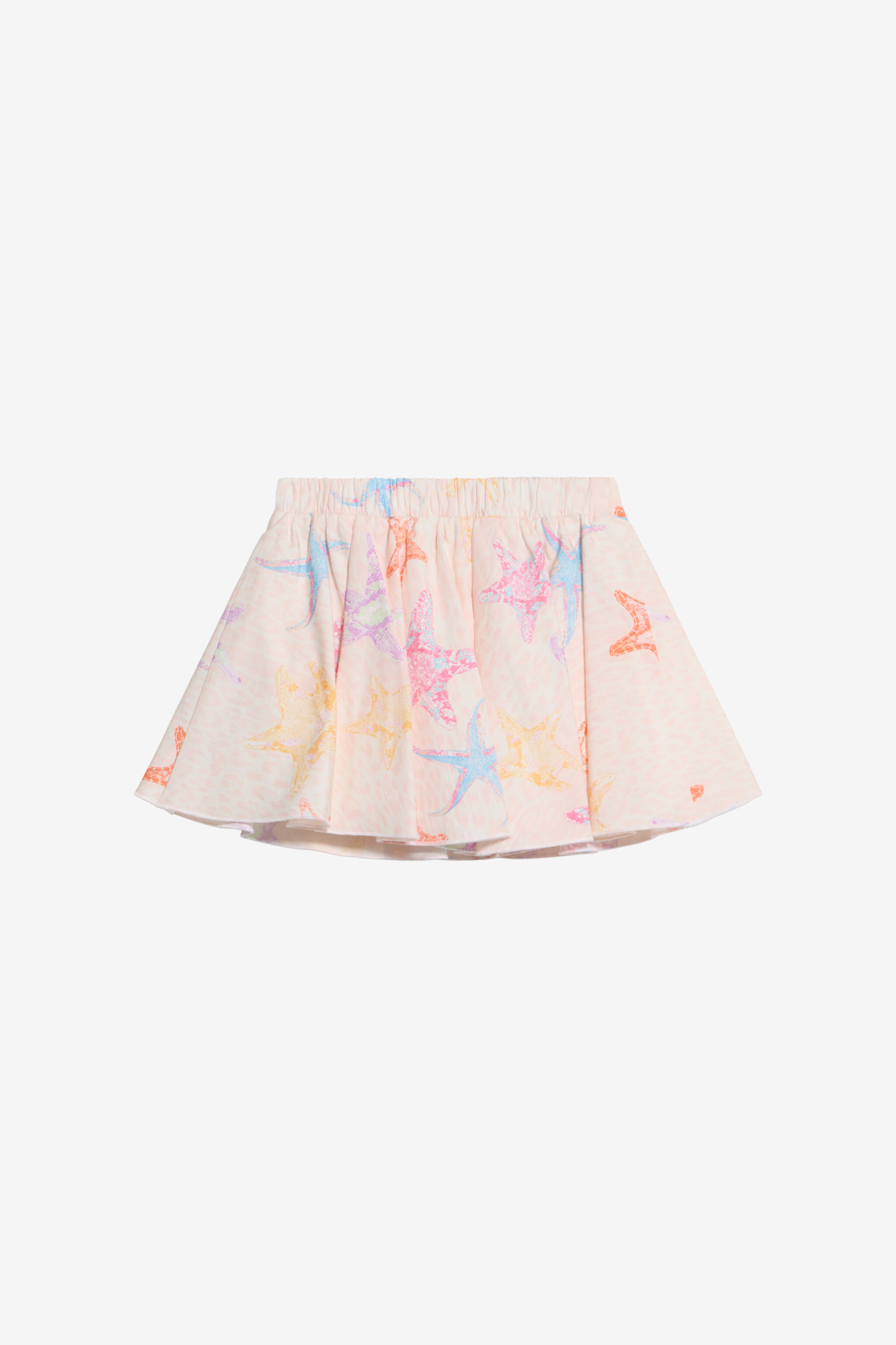 JU Strafish Print Cotton Skirt JU Strafish Print Cotton Skirt LIGHT PINK WJT300-7MR17