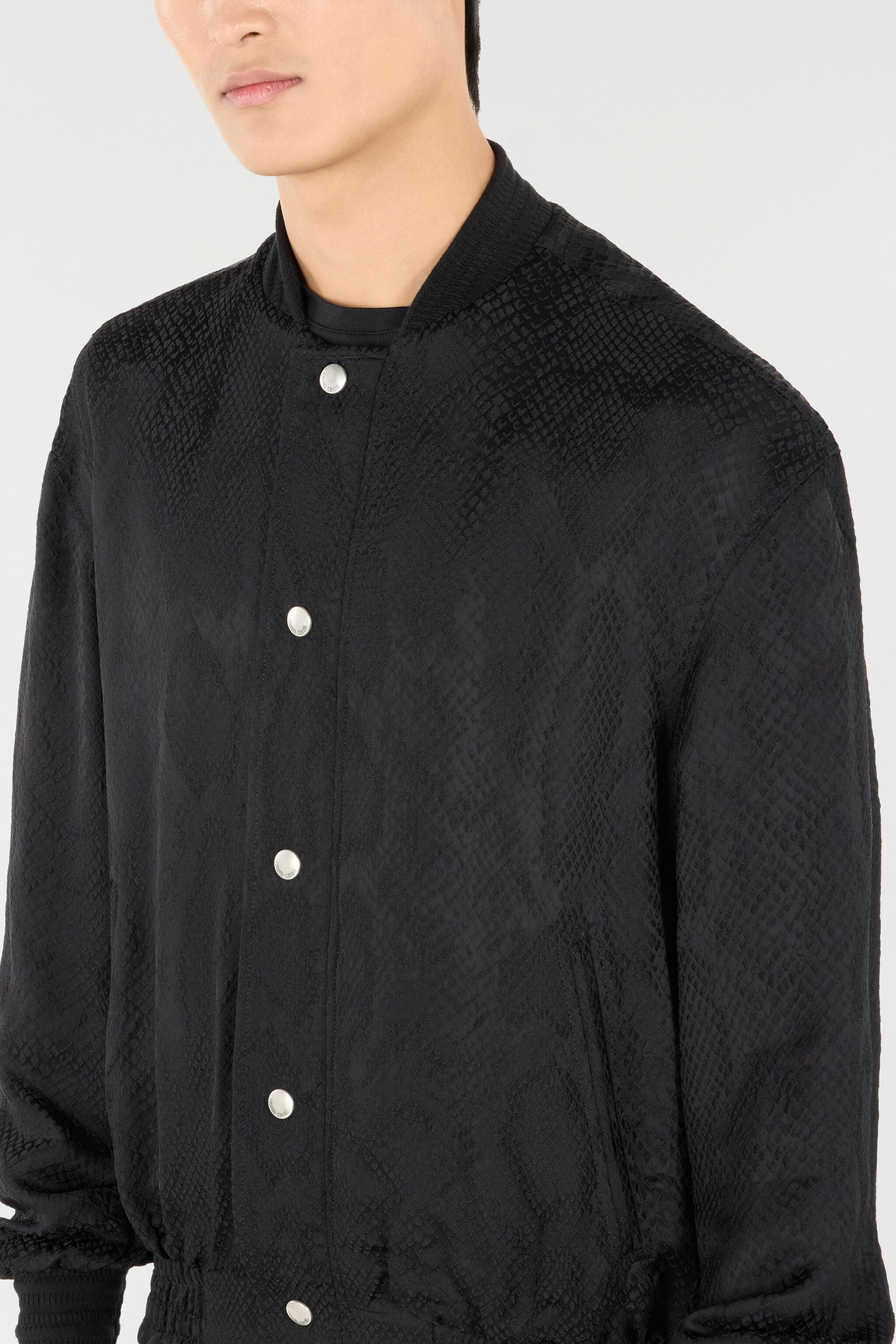 RC Python-Effect Bomber Jacket RC Python-Effect Bomber Jacket Black URT465-DJ109
