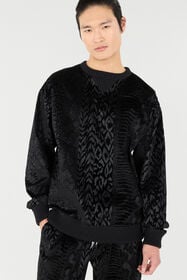 RC Sweatshirt With Animal Print Black URT68Y-CJ007