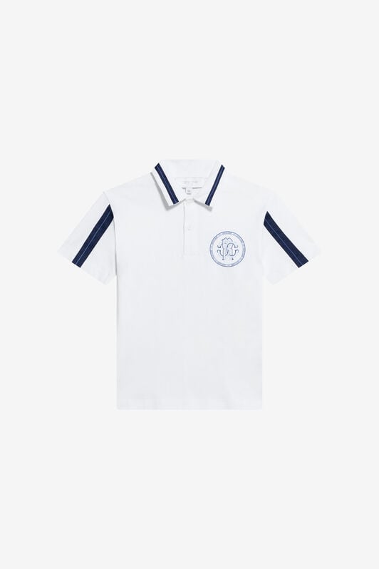 JU Cotton Polo Shirt JU Cotton Polo Shirt OPTICAL WHITE TJT61I-JD001