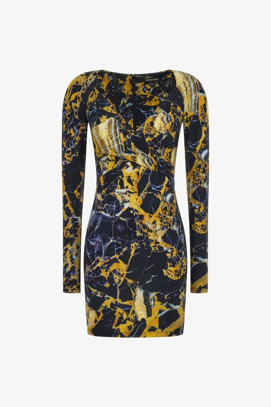 RC Marble print Dress RC Marble print Dress Yellow TWT135-LNN19