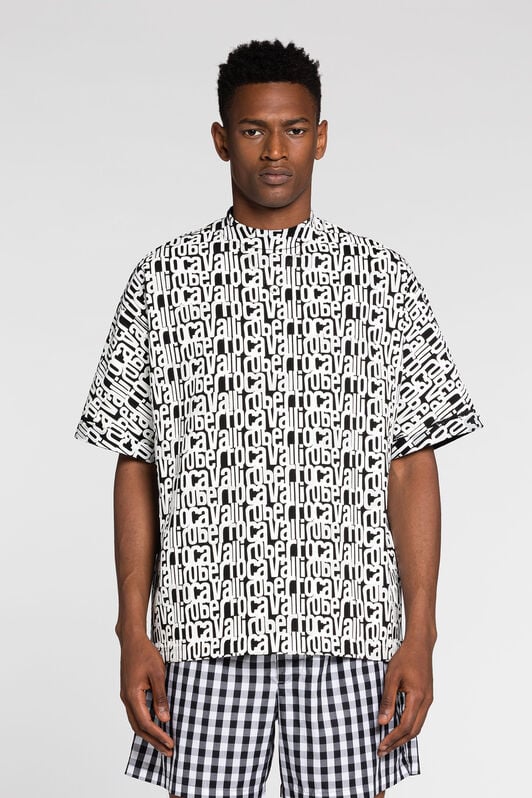 RC Logo-Print Cotton T-Shirt RC Logo-Print Cotton T-Shirt Black/White RRT62M-3PH82