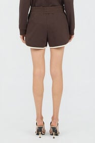 JC Shorts Marroni Con Logo 772 + 004 OFF WHITE WFT167-WF544