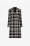 RC Plaid Single-Breasted Coat RC Plaid Single-Breasted Coat Black/White RKT504-FY076
