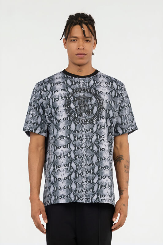 RC Python Print T-Shirt BLACK QOT62C-JFR25