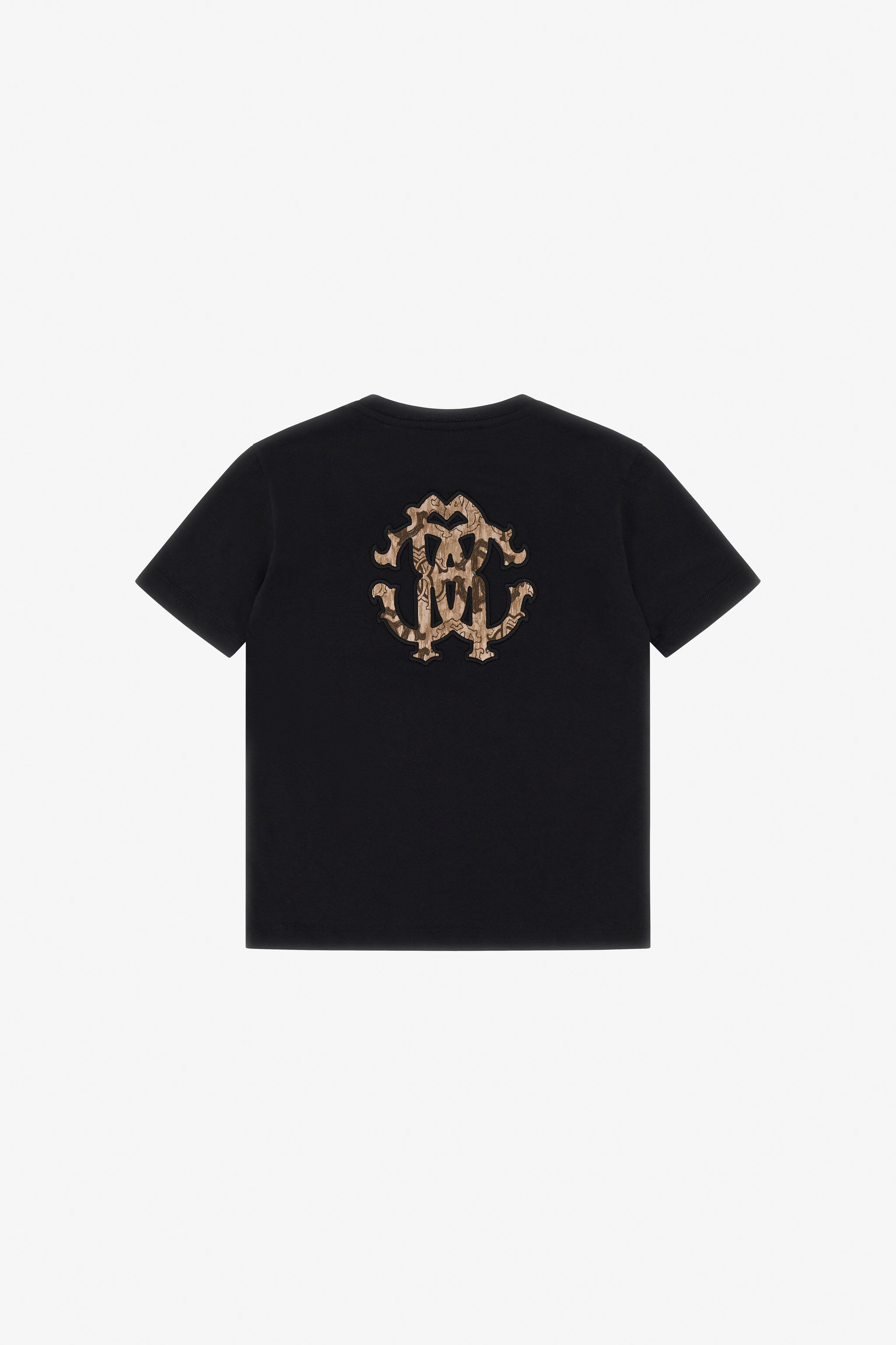 JU T-Shirt With Logo And RC Monogram JU T-Shirt With Logo And RC Monogram Black TJT60J-JD001