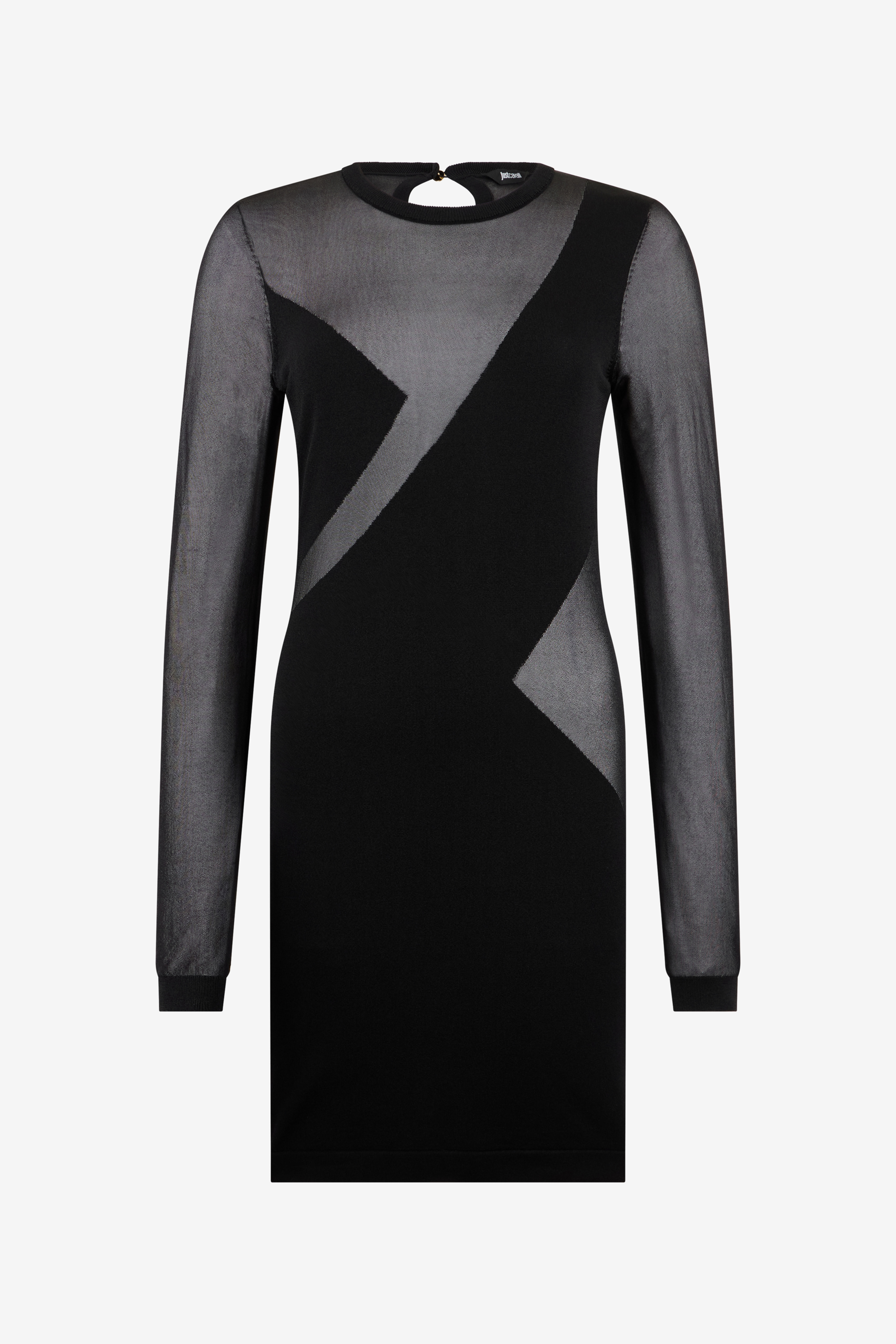 JC Black Mini Dress With Sheer Inserts JC Black Mini Dress With Sheer Inserts Black UFT164-UF230