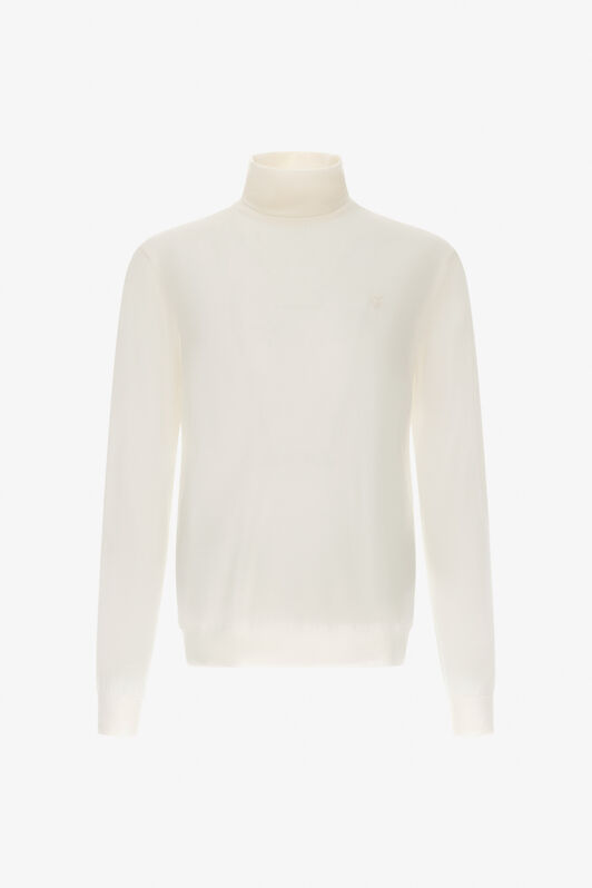 RC Regular Turtleneck Sweater White SRM621-MA006