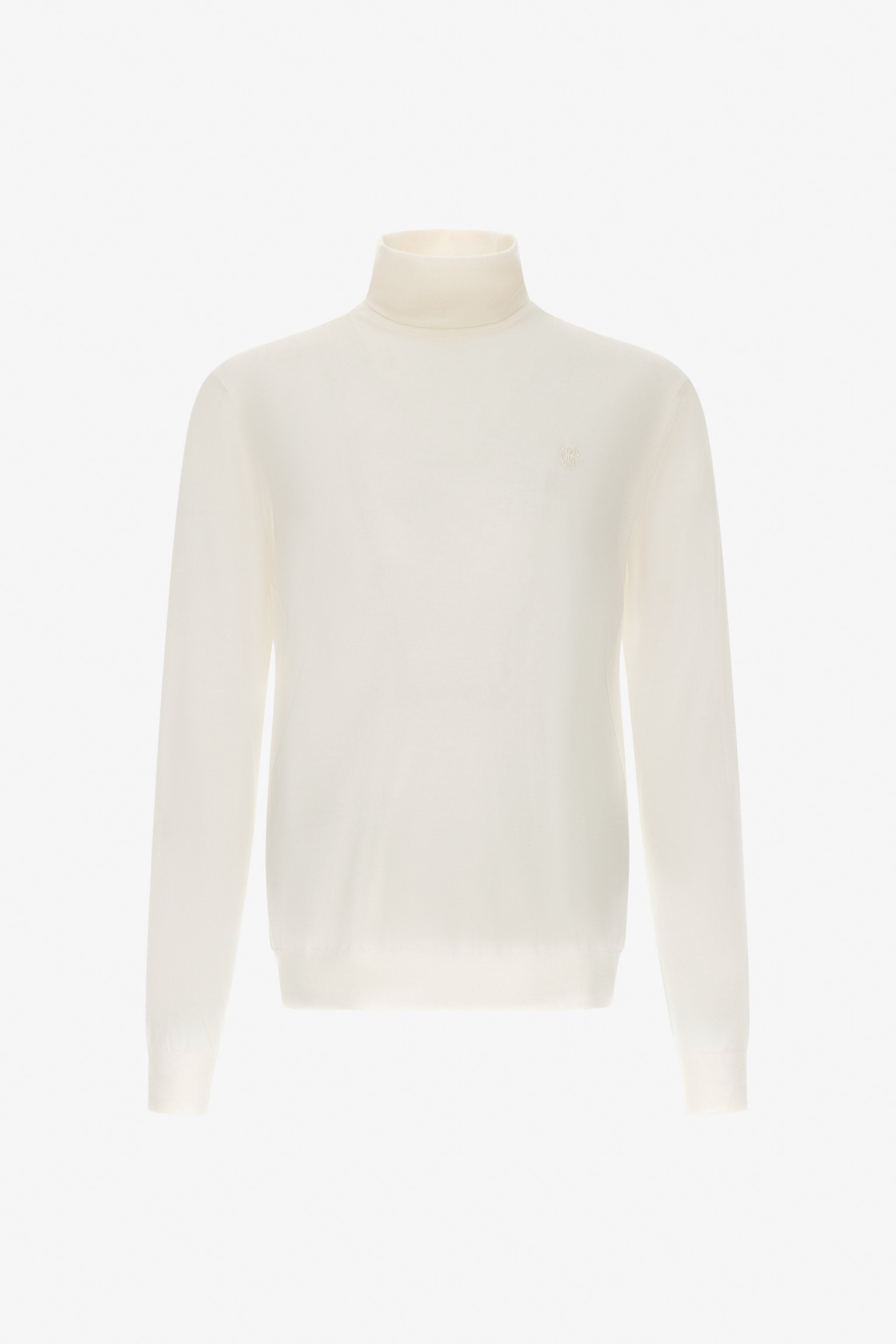 RC Regular Turtleneck Sweater White SRM621-MA006