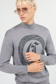 JC Grey Sweater with Logo GRIGIO MELANGE VFM003-VF051