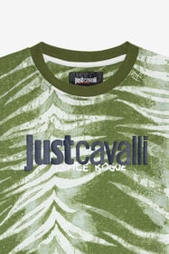JC Zebra Print T-shirt ZEBRA GREEN WFT60X-JF005