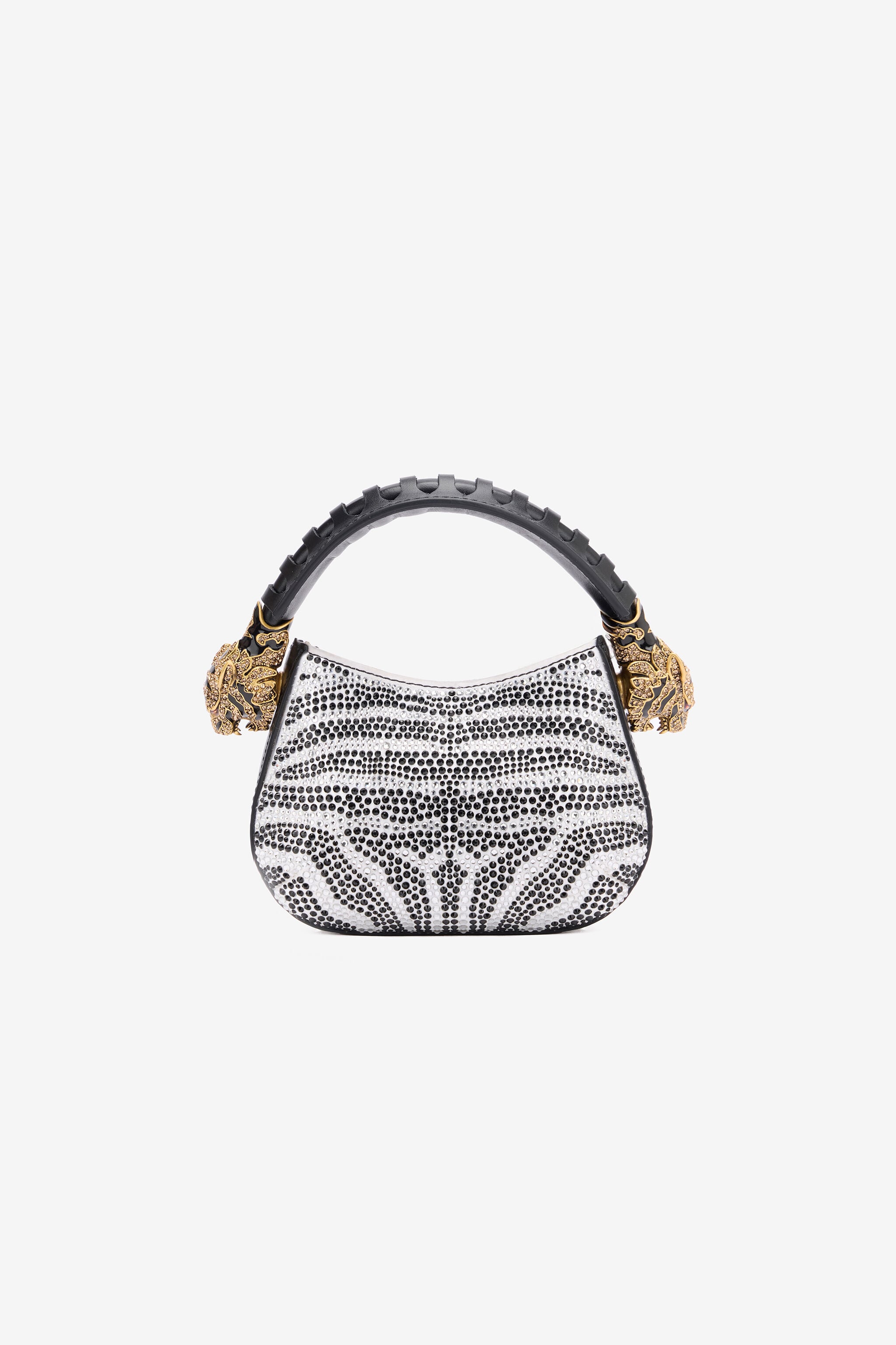 RC Mini Roar Bag With Rhinestoned Zebra Pattern RC Mini Roar Bag With Rhinestoned Zebra Pattern Black/White TWB003-PZE07