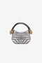 RC Mini Roar Bag With Rhinestoned Zebra Pattern RC Mini Roar Bag With Rhinestoned Zebra Pattern Black/White TWB003-PZE07