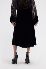 RC Beaded-trim high-waisted skirt Black RKR304-VL067