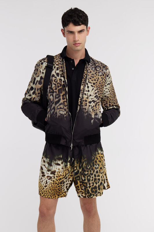 RC Jaguar Skin print bomber jacket Light Brown SRT460-5RL43