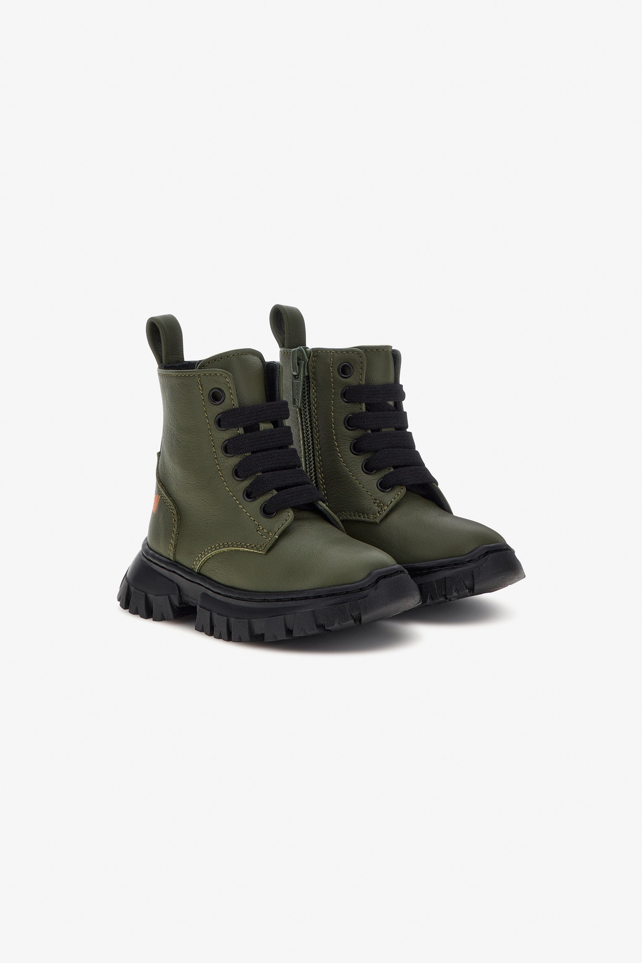 JU Stiefelette mit RC-Logo JU Stiefelette mit RC-Logo Dunkelgrün RJS00L-PZJ02
