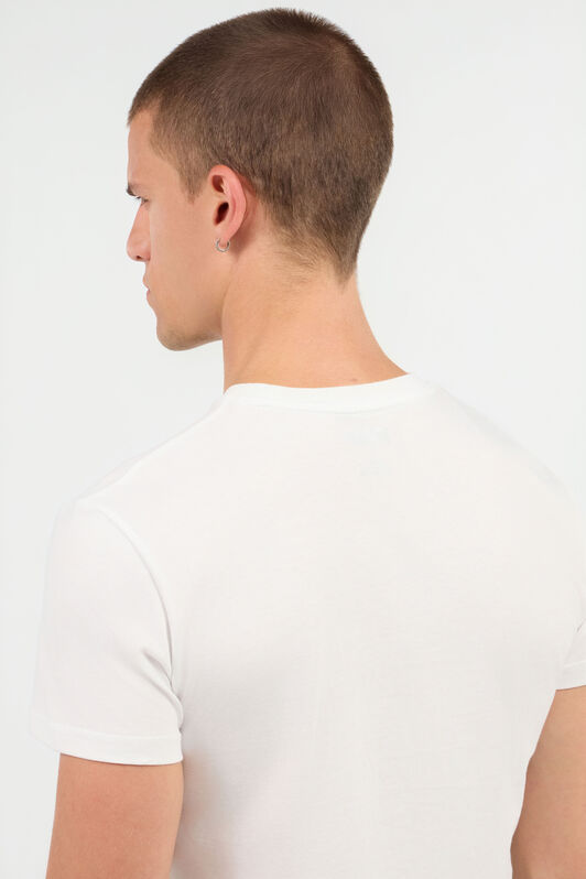 JC Weißes Unterhemd T-Shirt im Zweierpack WHITE UFU003-UF095