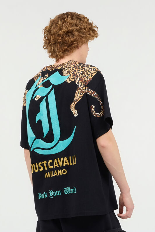 JC T-Shirt With Jaguars JC T-Shirt With Jaguars Black UFT034-UF054