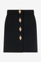 RC Minigonna Con Bottoni Gioiello RC Minigonna Con Bottoni Gioiello Nero TWT303-WP059
